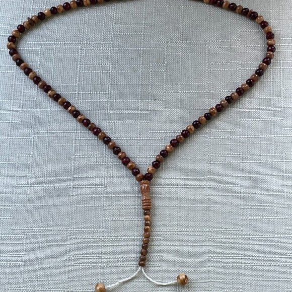Real Wood Pray Beads Brown/Red Bead Handmade Tasbeeh Islamic Beads Tasbeh - Picture 8 of 9